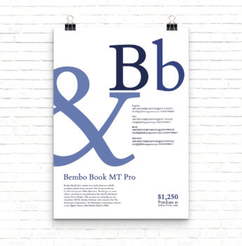 Bembo Poster mockup